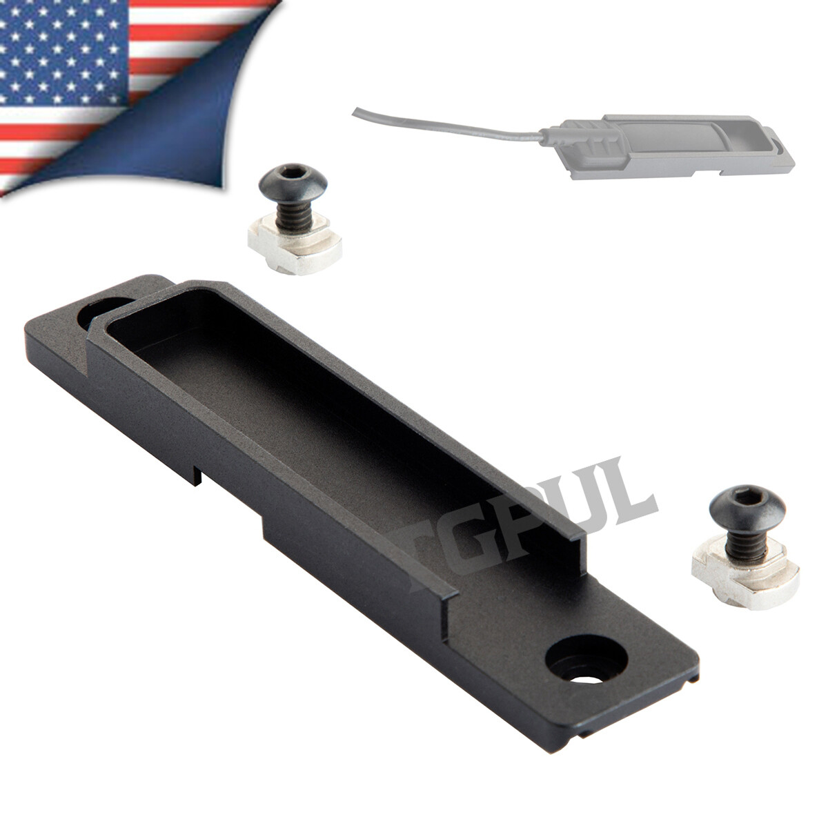 Tactical M300 M600 Flashlights Tail Switch Mount Fit for M lok System M-lok Rail