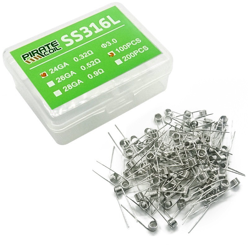 SS316L Stainless Steel Pre-made DIY Single Wire 100pcs