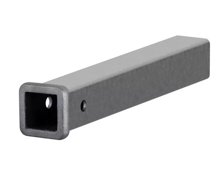 CURT 49180 2-Inch x 18-Inch Weld-On Raw Steel Trailer Hitch Receiver Tube