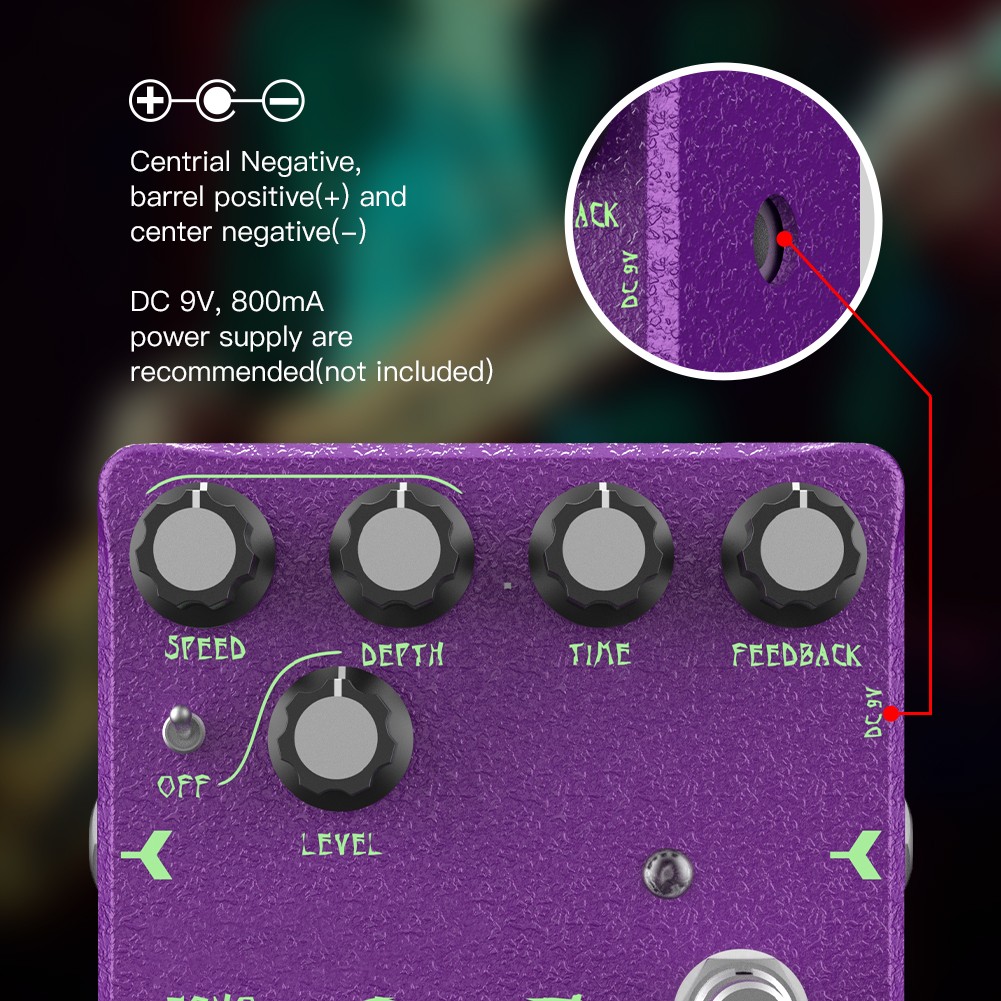 JOYO Delay Pedal Echoes Digital Multi Delay Pedal with Modulation Dr.J SeriesD54