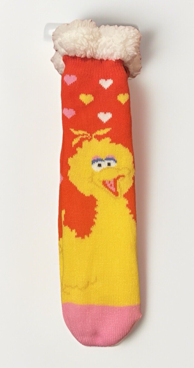 Sesame Street Big Bird Sherpa Socks One Size Fits Most