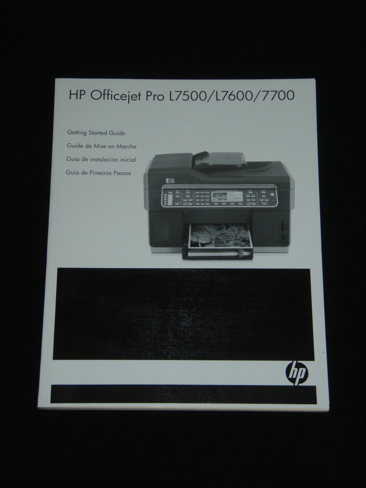 HP Officejet Pro L7500 / L7600 / 7700 Getting Started Guide (Edition 1)