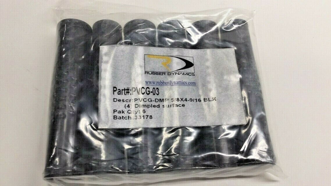 Rubber Dynamics PVCG-03 Handle Dimpled Surface (Pack of 6) PVCG-DMP 5/8 X 4-9/16
