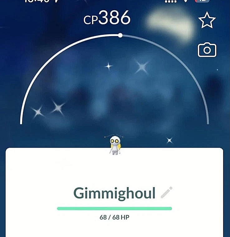 Pokémon - Shiny Gimmighoul - P T C - 80k stardust - Description