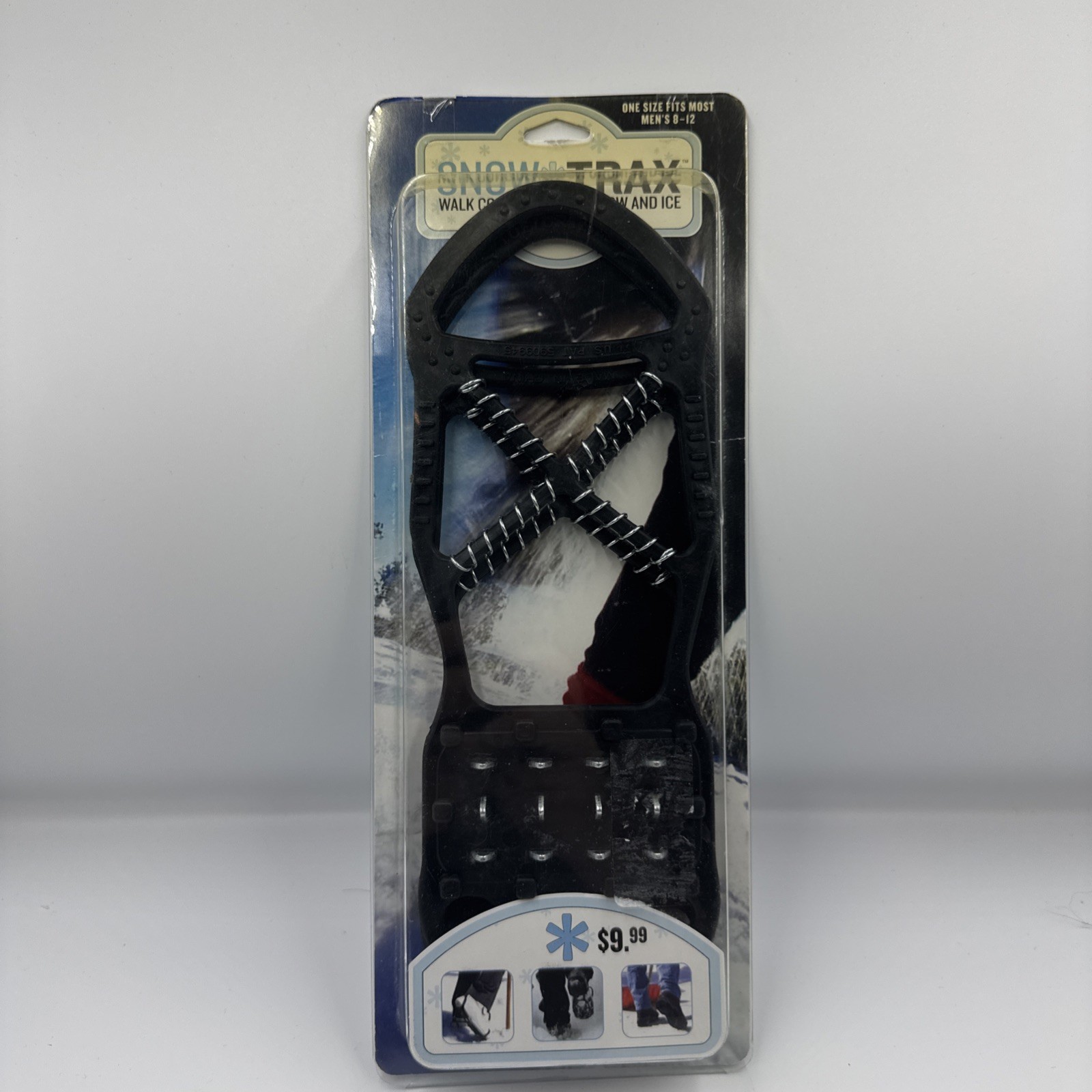 Snow Trax By YakTrax Traction Gear for Shoes & Boots (L-XL Men 8-12; Wmn. 9+)new