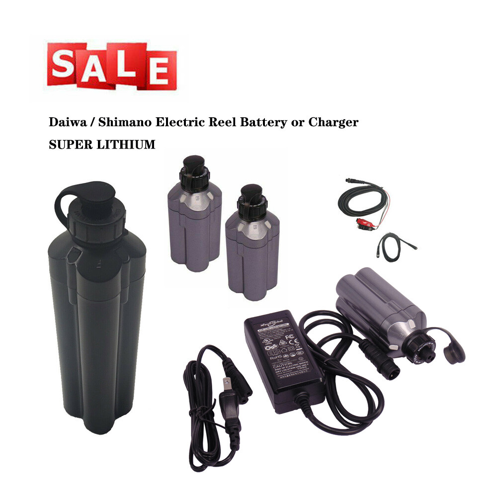 Shimano Electric Fishing Reel Battery Tanacom 1000 750 BM2900 BM2600 5Ah Charger