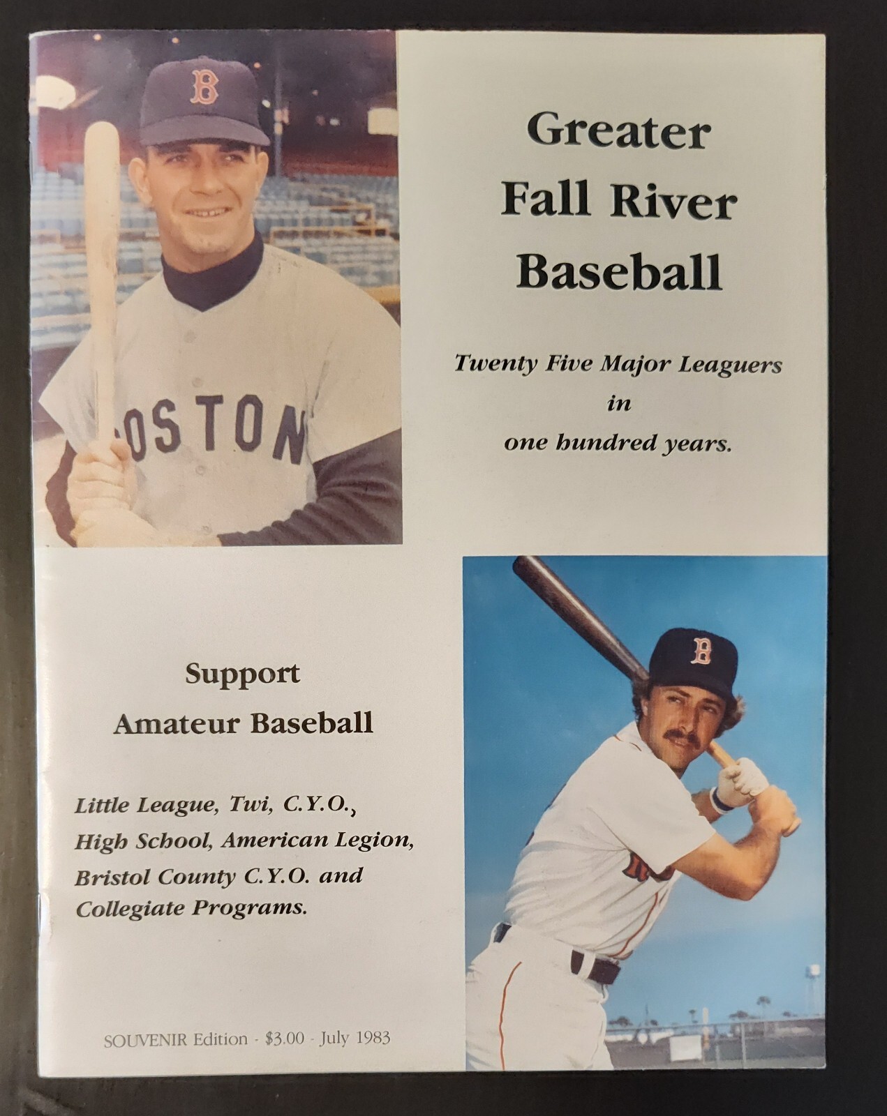 Vintage Greater Fall River (MA)  Baseball Program, 25  Major Leaguers In 100 Yrs