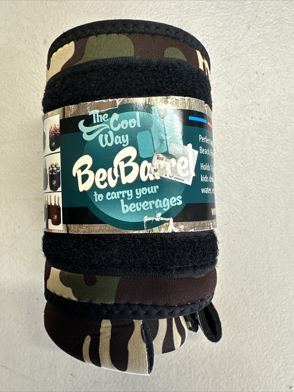 Bevbarrel Camouflage Beverage Holder Tailgate Bachelor Party Cans/Beer Bottles