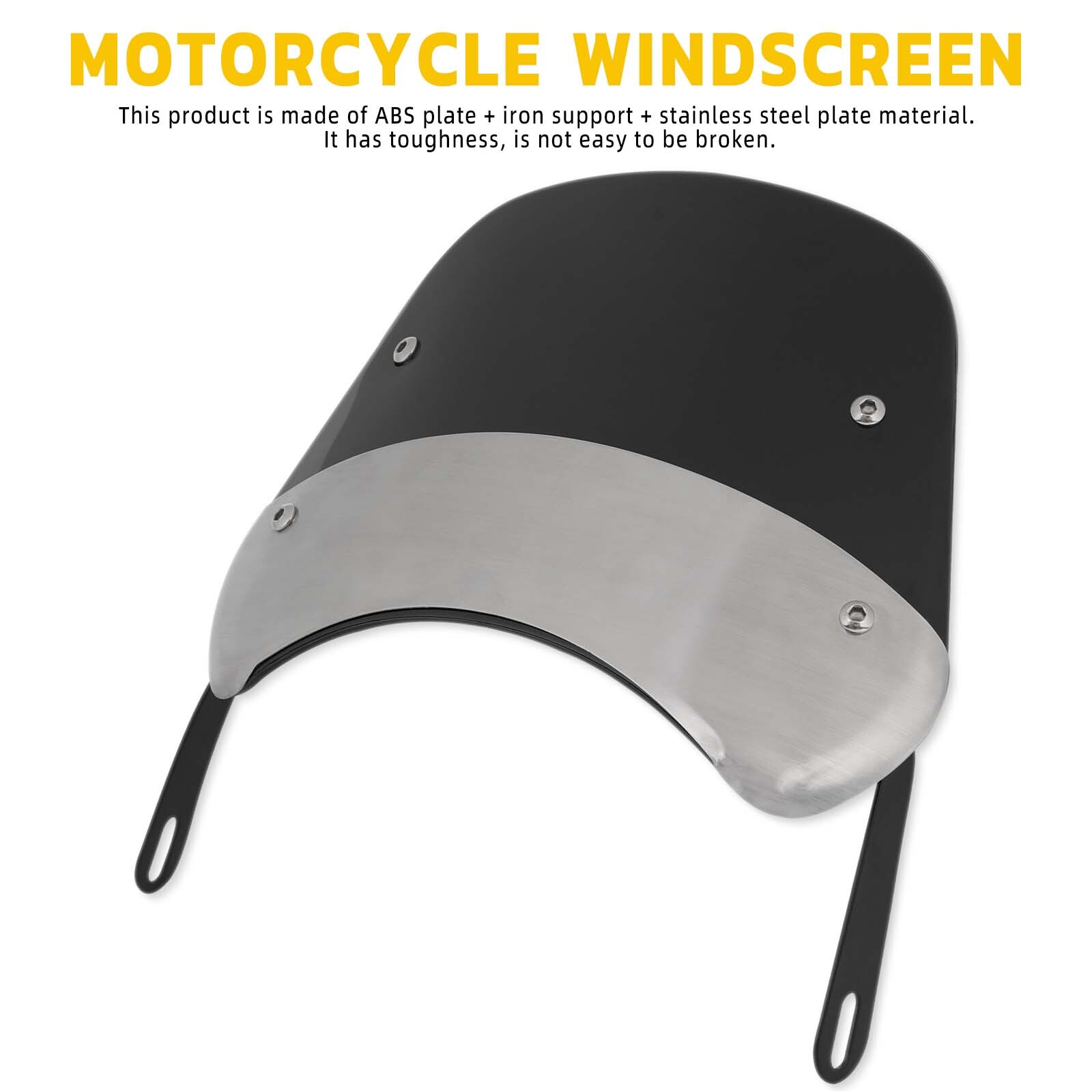 Motorcycle 5''-7" Round Headlight Windshield Windscreen For Victory High Ball