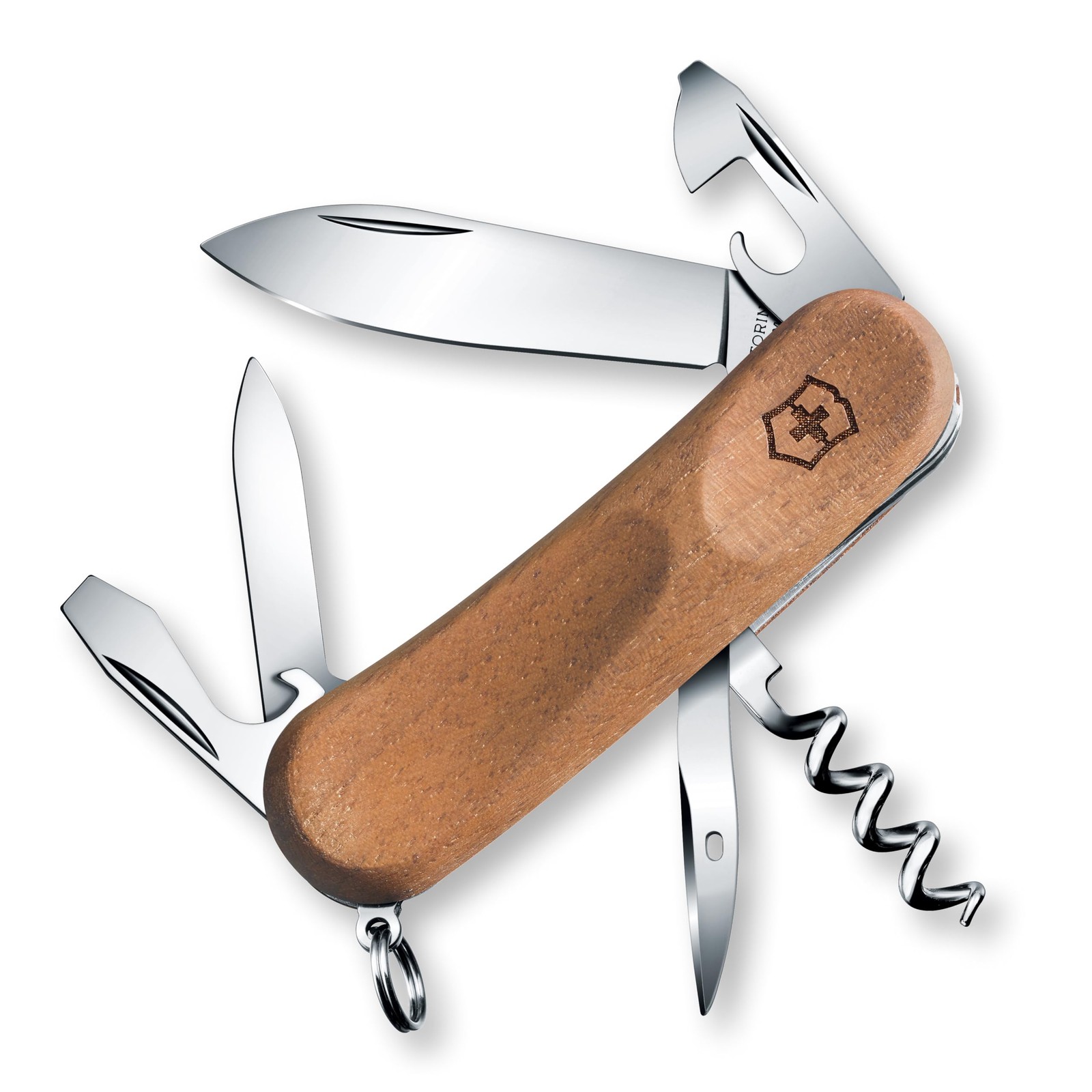 VICTORINOX Evolution Wood 10 Swiss Army Knife 2.3801 Multi-Tool 11-Function EDC