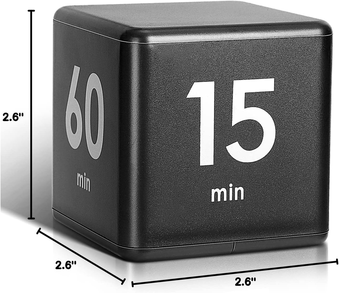 Compact Black Gravity Sensor Timer - Effective Time Management for Home & Office