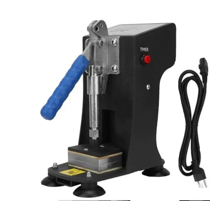 110V HP230C-X Portable Press Machine Hand Crank Dual Heated Plates Handheld Niob