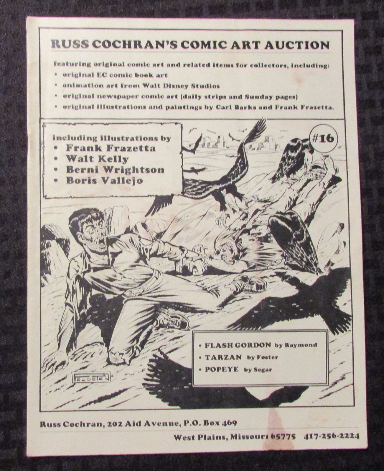 1983 Russ Cochran Comic Art Auction Catalog #16 G/VG 3.0 AL Feldstein 20pgs