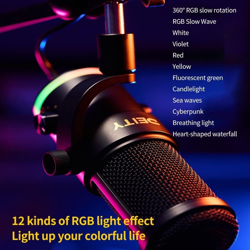 Deity VO-7U USBS Microphone with Boom Arm Kit and RGB Light