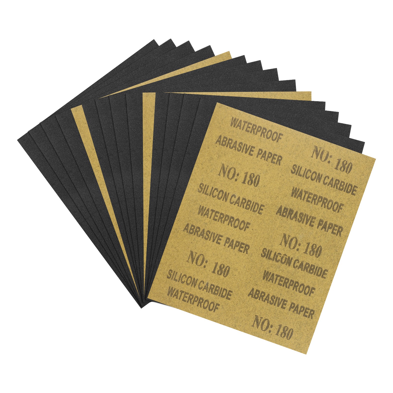 15pcs Sand Papers - [9 x 11 Inch x 180 Grits] Sandpaper Sheets