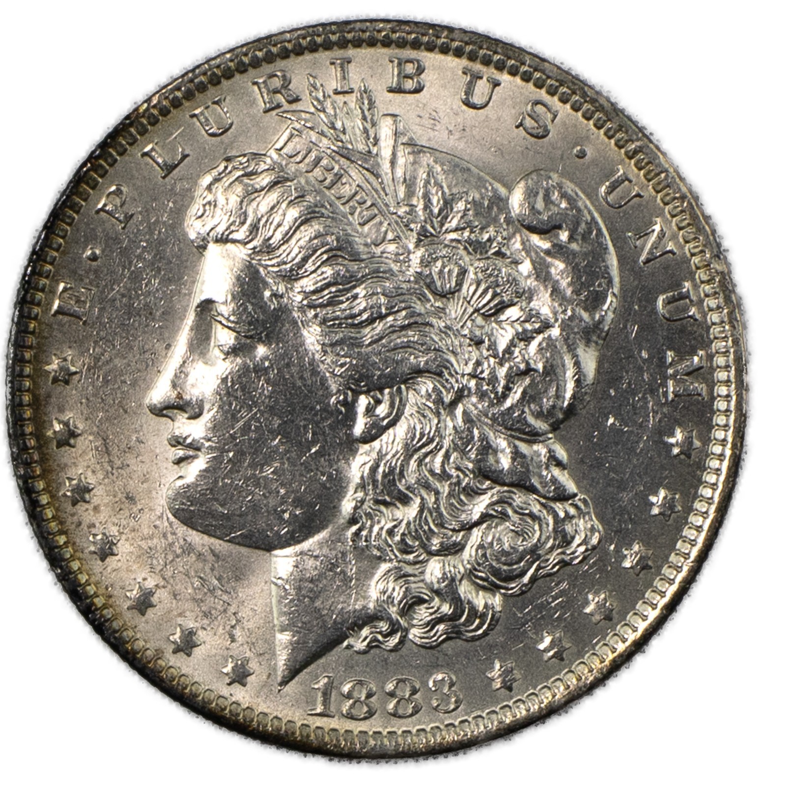 1883-O BU+ Cleaned  Morgan Silver Dollar $1 Brilliant Uncirculated New Orleans