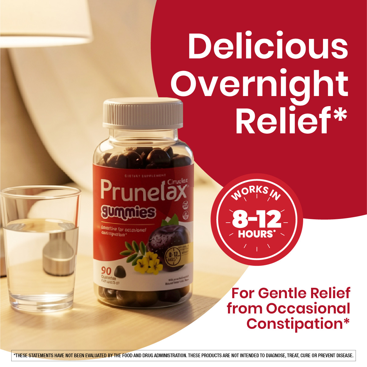 Prunelax Ciruelax Laxative Regular Strength Chewable Gummies for Constipation -