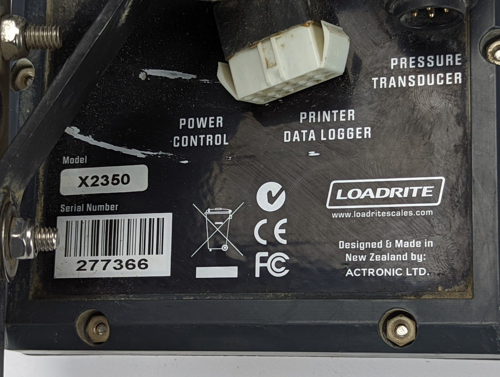Loadrite X2350 X-Series Payload Management System Control Panel GPS Trimble