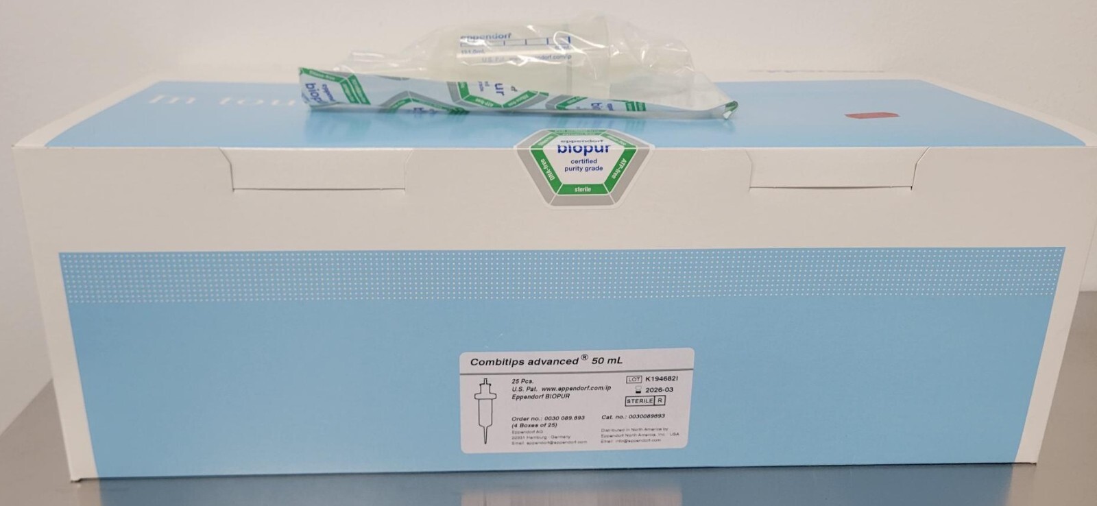 Eppendorf, Biopur 50 mL, Individually wrapped, box of 25, ALL OFFERS ACCEPTED