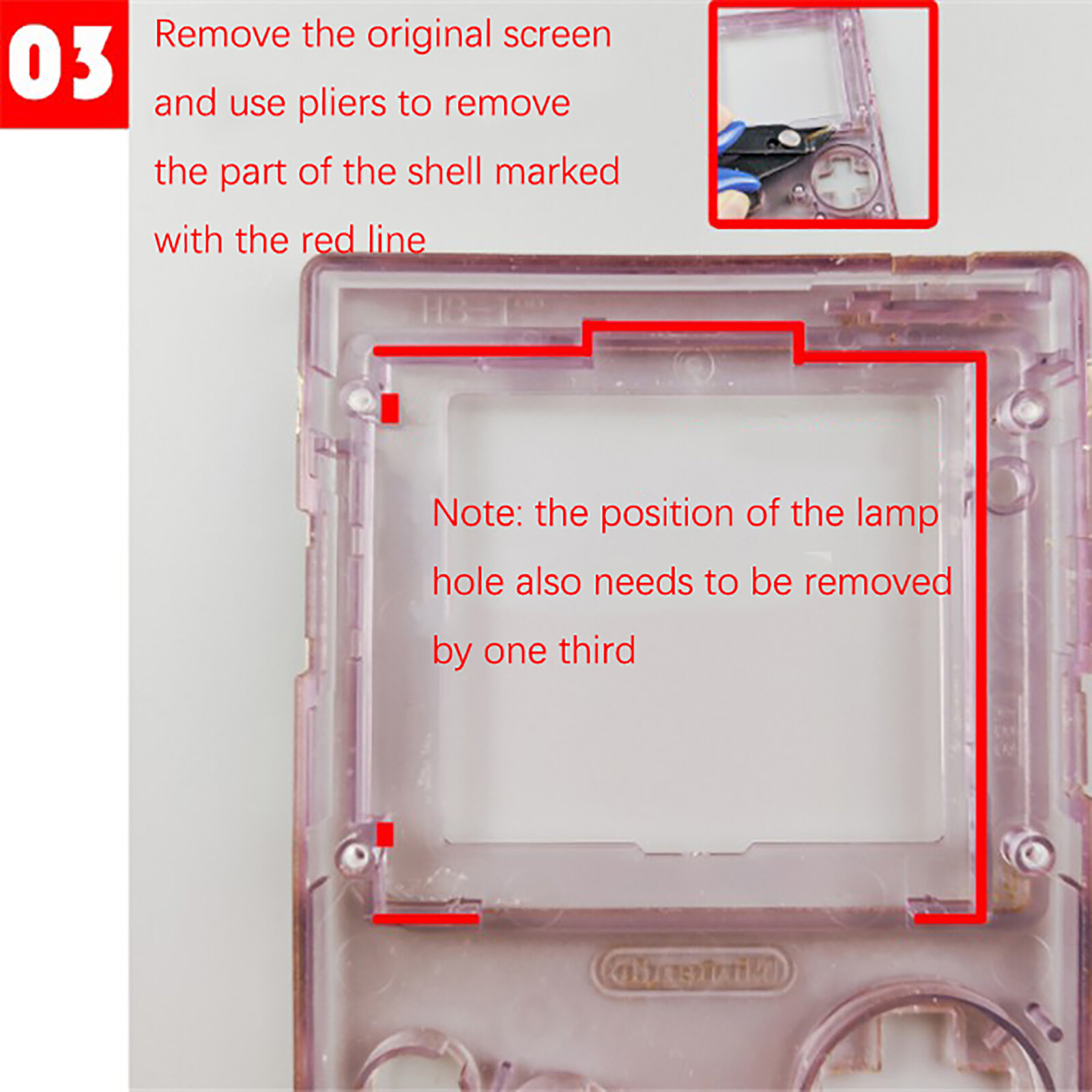 For GBP Game Boy Pocket Game Console IPS Backlight LCD Display Screen Replace