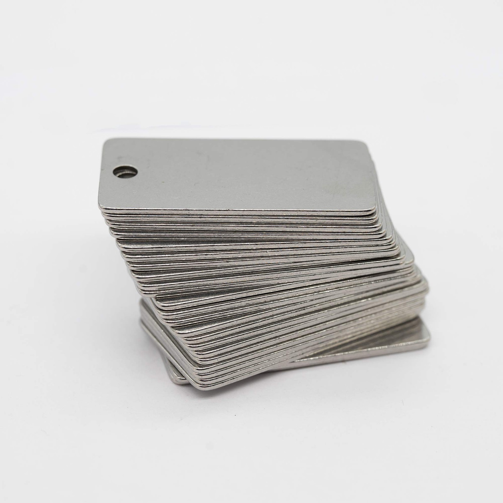 StayMax 25 Pack Rectangle Stamping Blanks Stainless 1.57*0.78inch, Silver