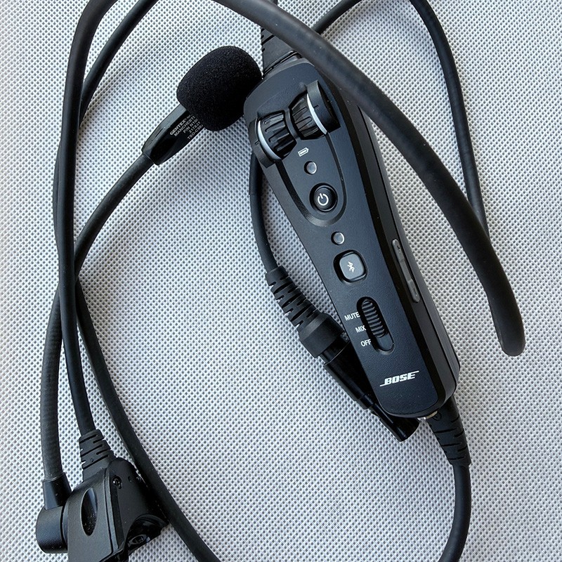 Bose A20 Bluetooth Control Module LEMO 6 Pin Plug Adapter Triple Cable Mic