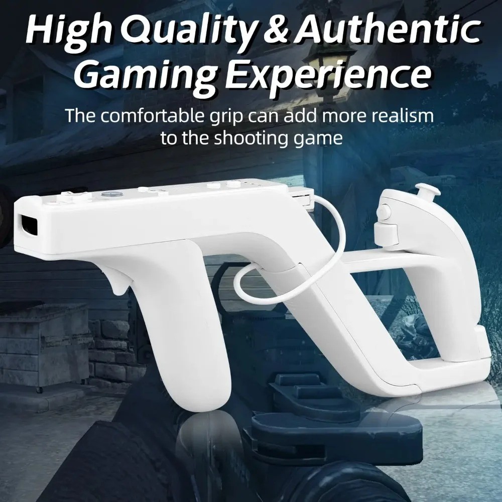 1Pcs Zapper Gun For Nintendo Wii right left Remote Controller Zapper Gun