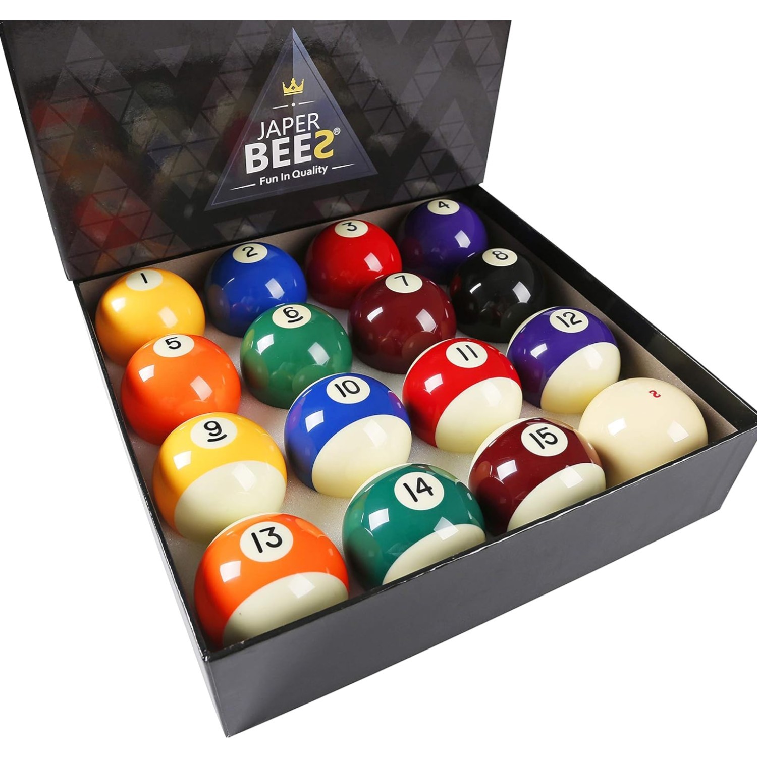 Billiard Ball/Pool Ball Set Complete 16balls 2-1/4" Regulation Size&Weight Re...