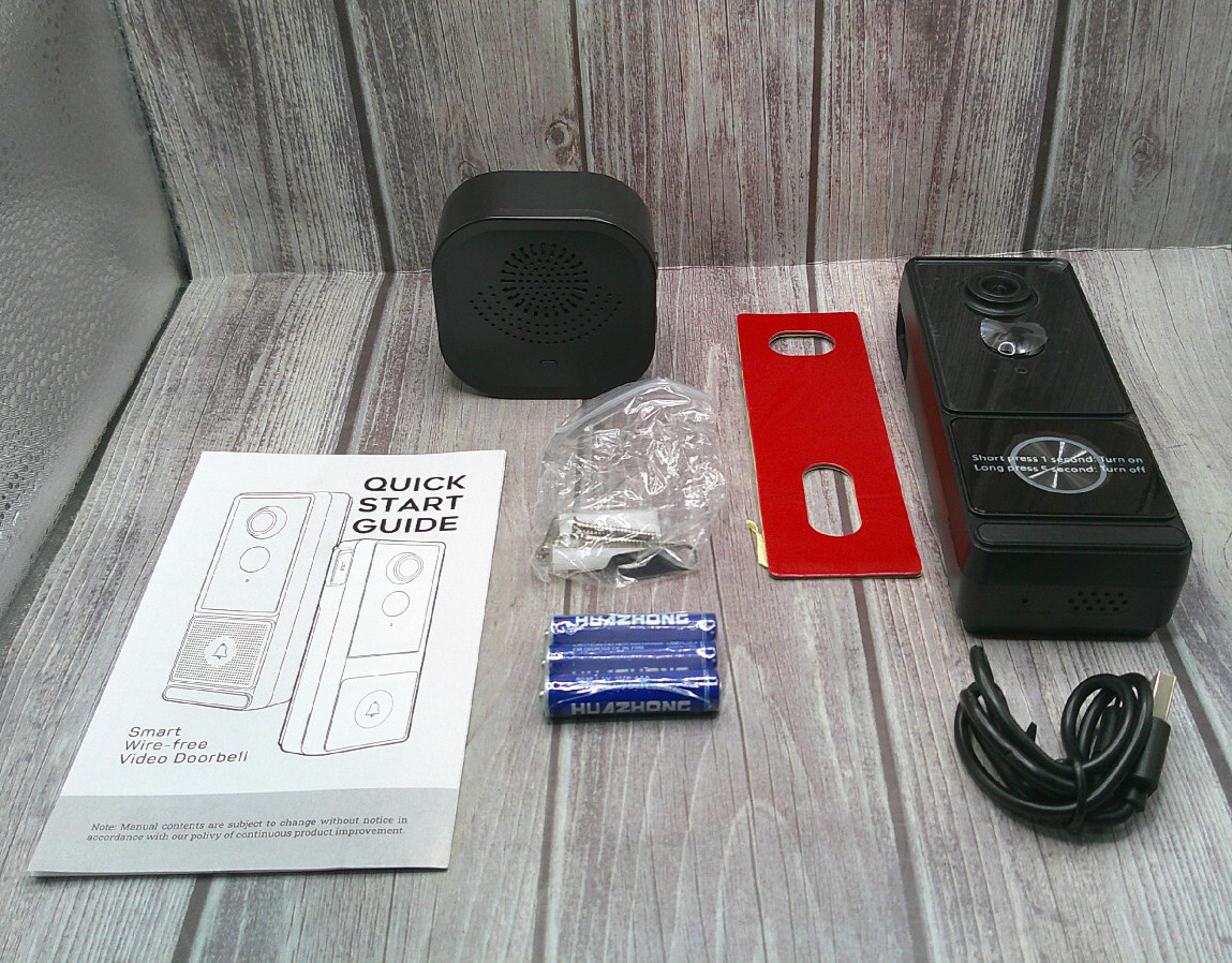 Smart Home Video Doorbell - Battery-Powered, NOB