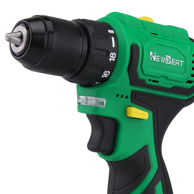 Brushless 12V Cordless Drill Driver 18+1 Setting Variable Speed 2 Batteries Char