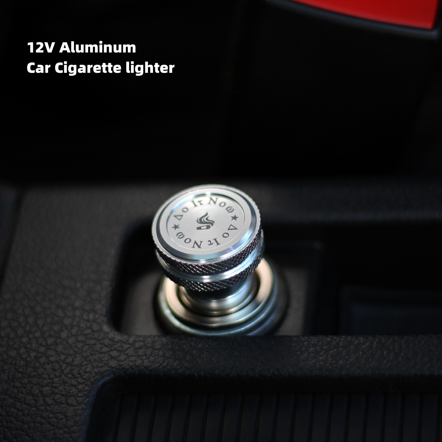 Silver Aluminum 12V Cigarette lighter For Benz C E S class Porsche 911 cayenne