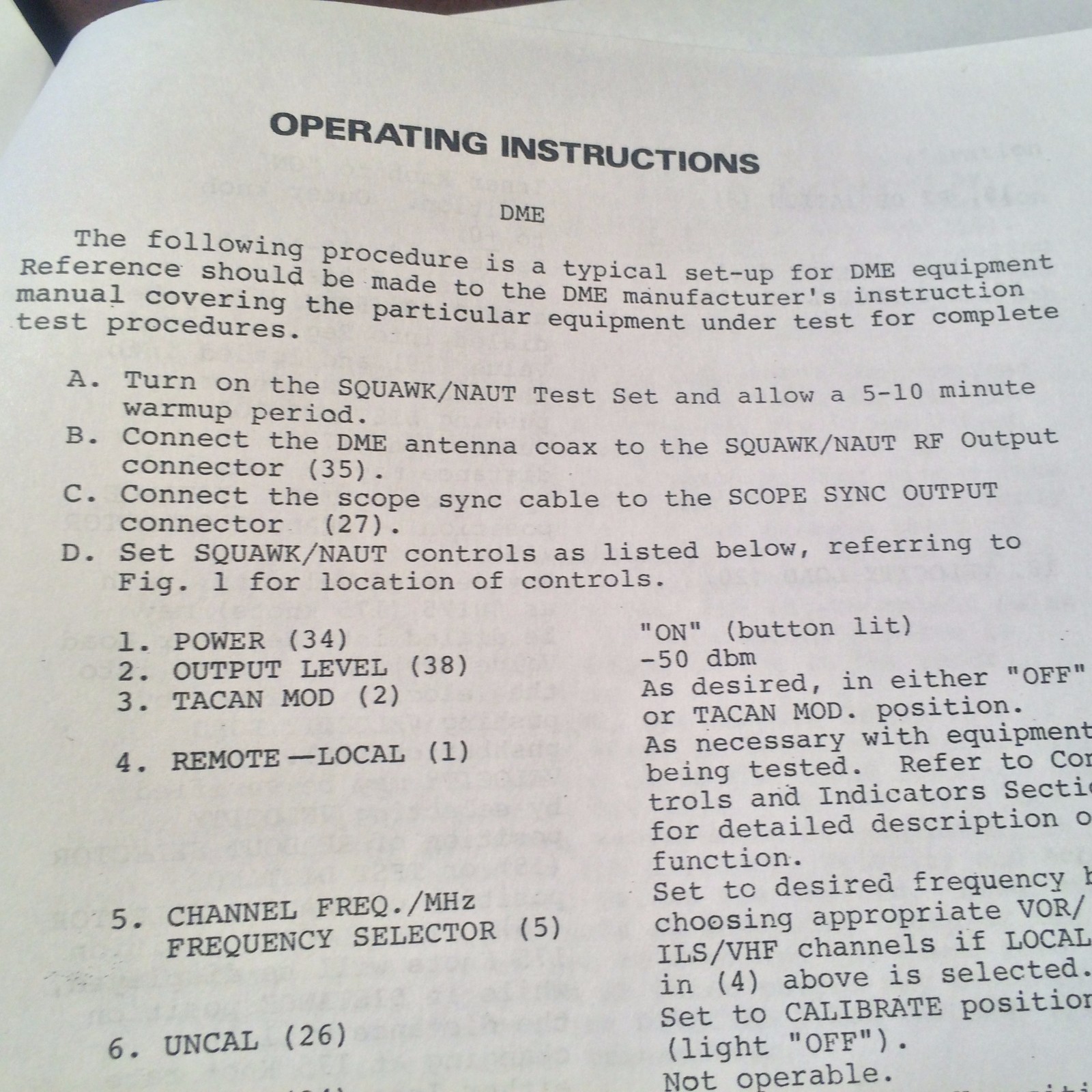 Kustom Squawk/Naut I Transponder DME Test Set Operator Instructions