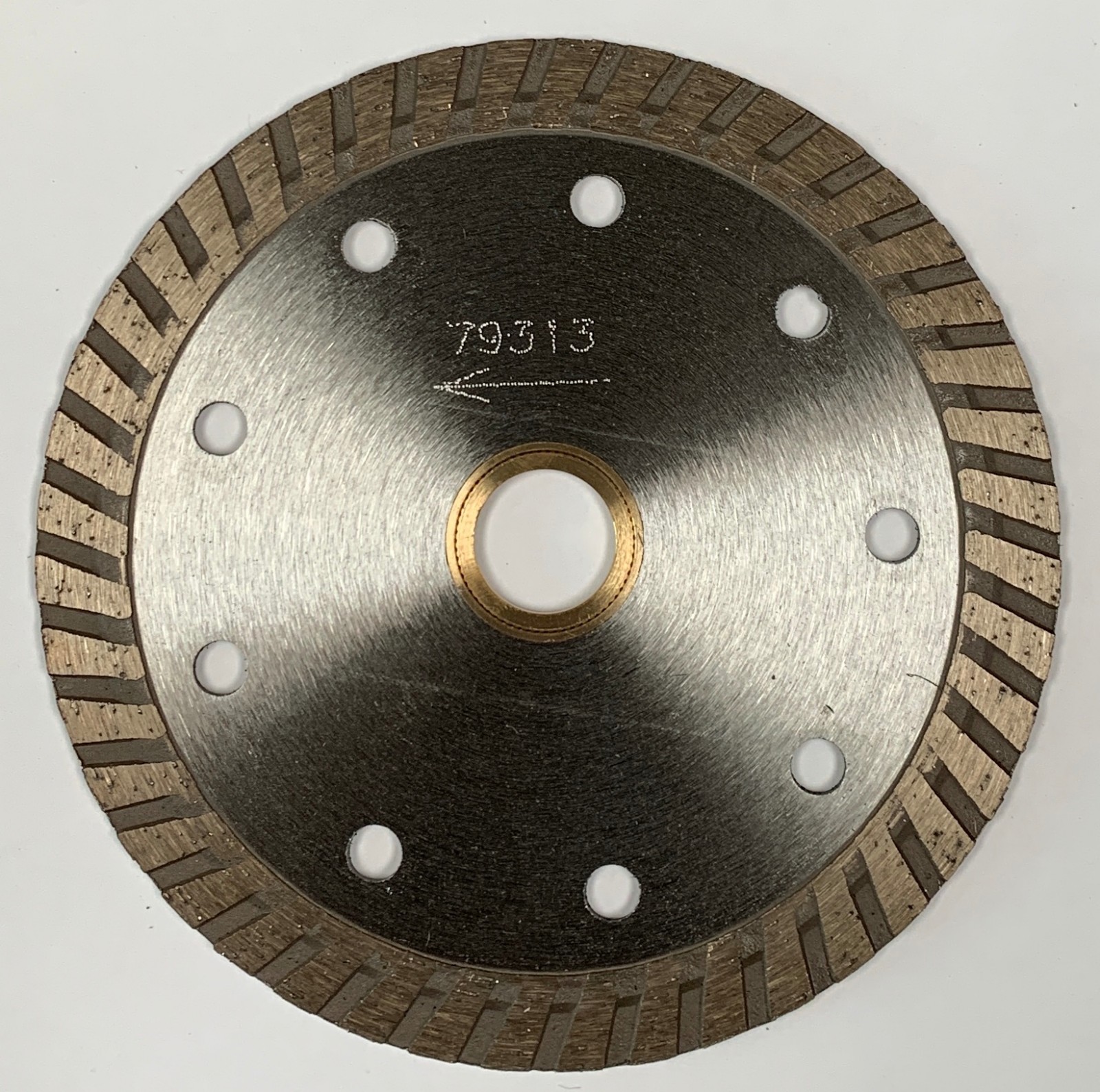 4-1/2" Turbo Rim Diamond Blade for Concrete Masonry Stone, 7/8"-5/8" Arbor