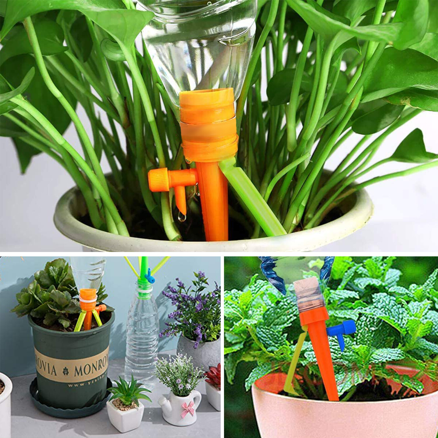 12PCS Garden Tools Automatic Self Watering System Plant Water Drip Irrigation
