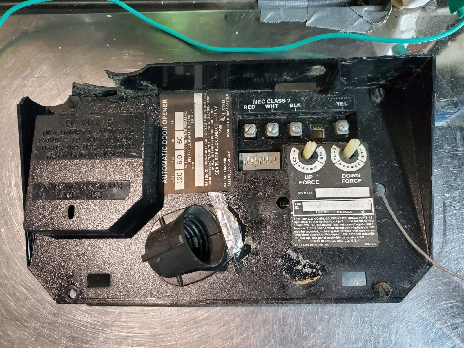 Chamberlain Liftmaster 41A3063 Garage Door Operator Circuit Logic Board 14sr300f