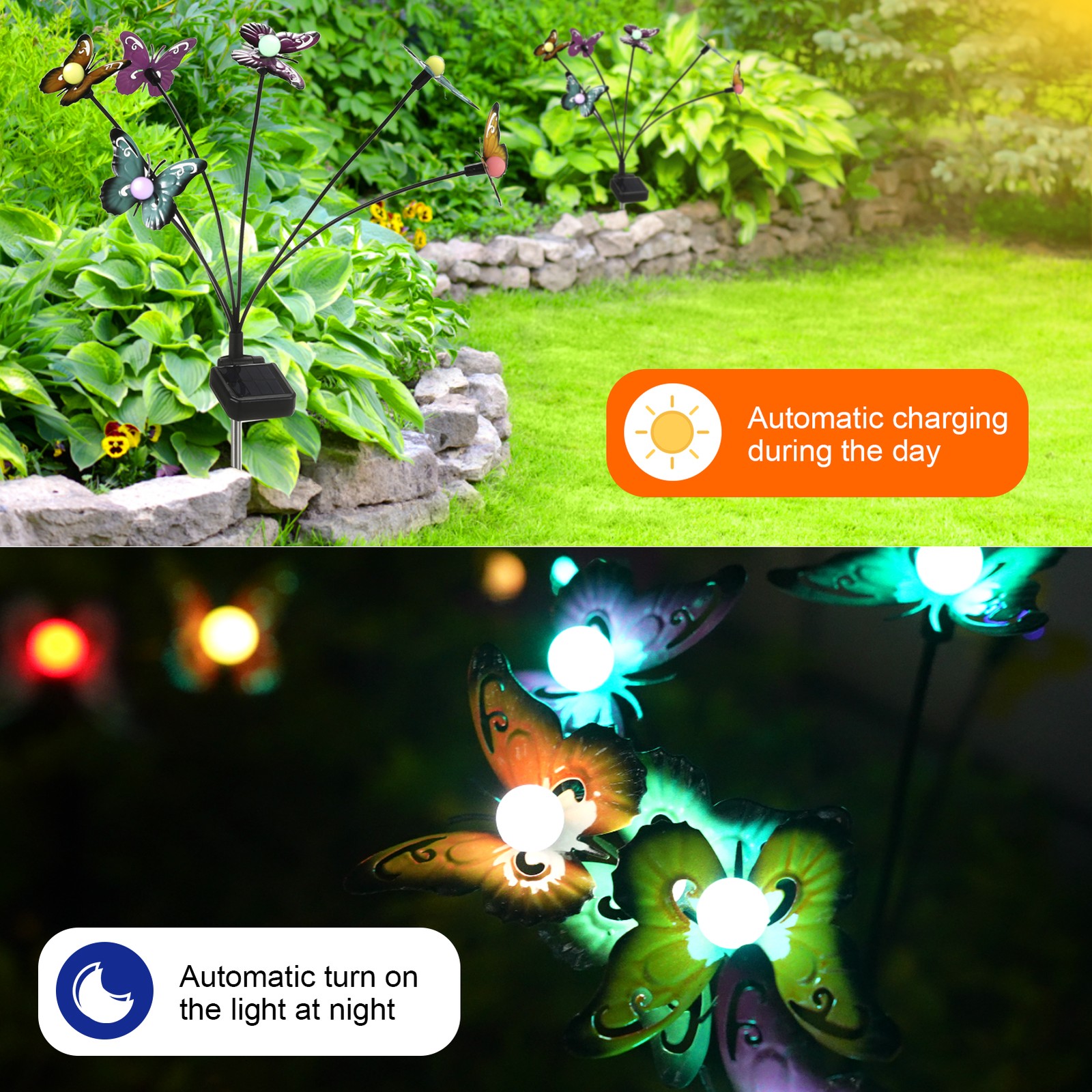 Neoglint Solar  Decor  Swaying Lawn Lamp Outdoor Landscape
