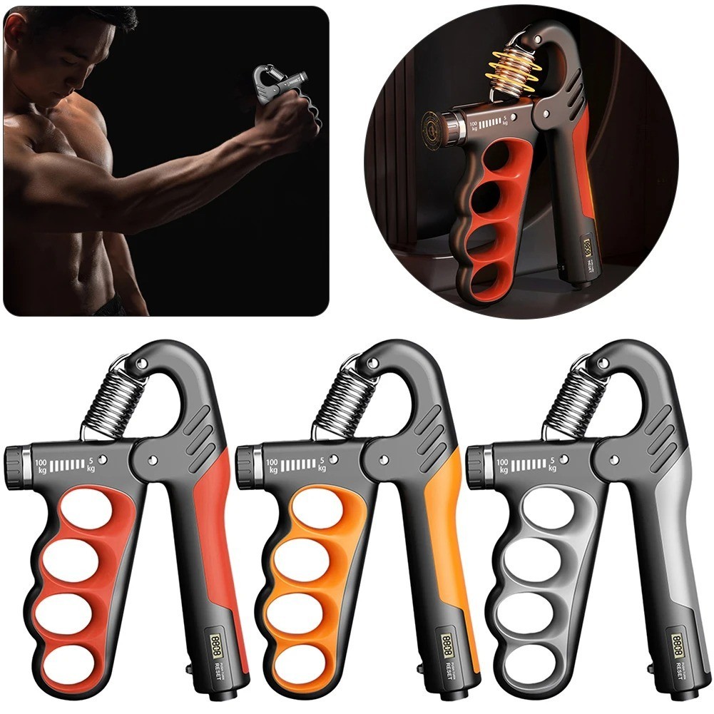 Adjustable Grip Strengthener 5-100KG Hand and Forearm Trainer with Counter