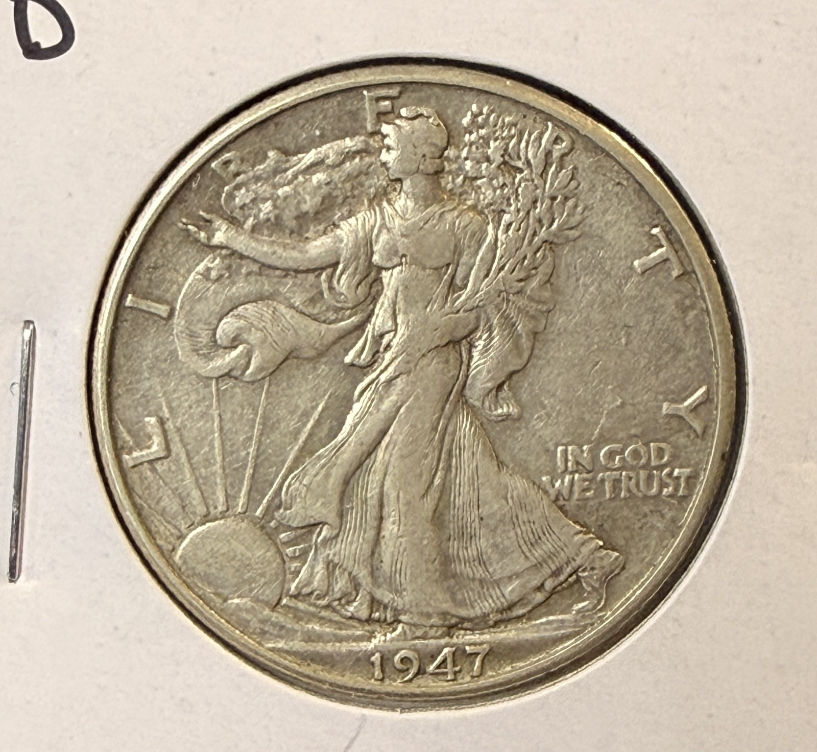 1947-D Walking Liberty Half Dollar, Nicely Circulated, (22292)