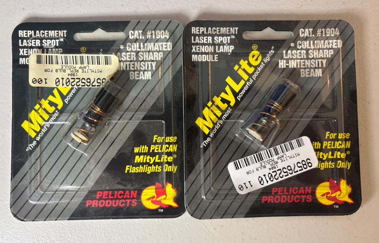 LOT 2 MityLite Laser Spot Xenon Lamp Module Bulb # 1904 Pelican USA Made NOS
