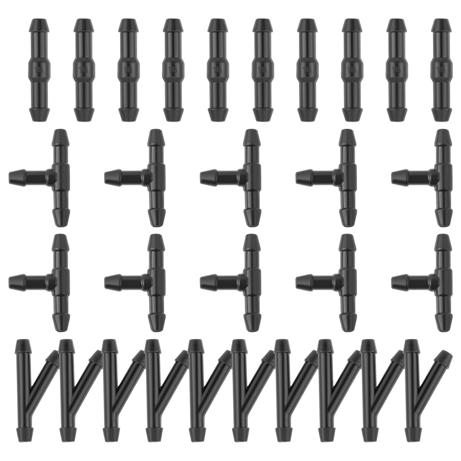 30 Pack Windshield Wipers Hose Connector Washers Tube 1/4 inch