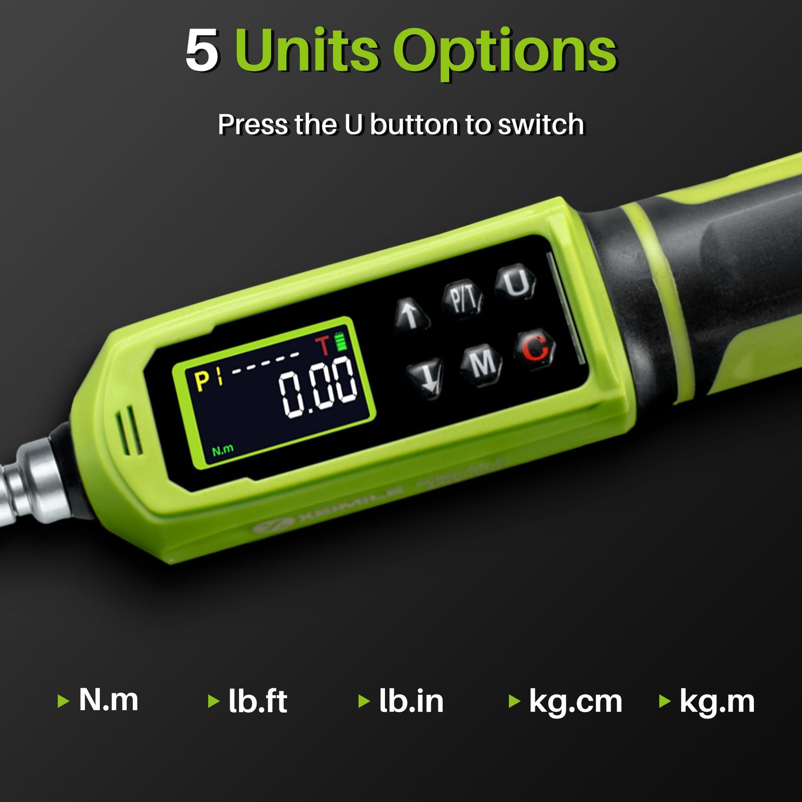 XEIMILE 1/4" Drive Digital Torque Screwdriver, 0.15-10N.m for Gunsmithing