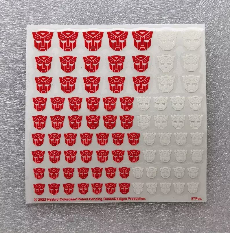 Ocean Studio Cartoon Style Autobot /Decepticon Logo Transfer decals,in stock