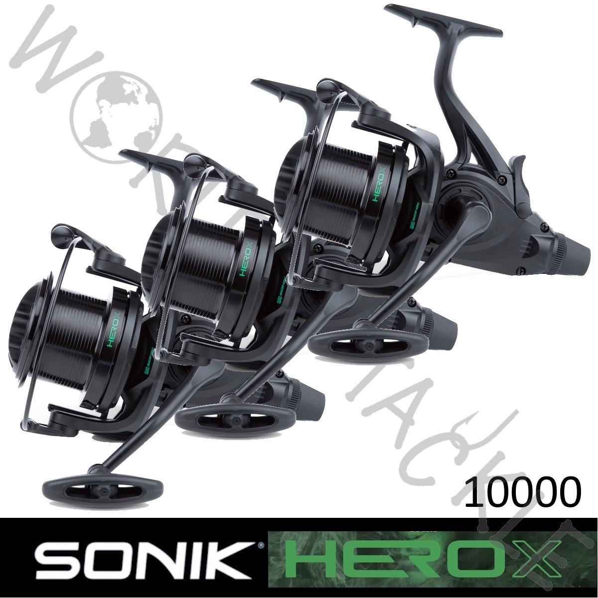 3 x SONIK Hero X 10000 FRS Reel Freespool Big Pit Reel Carp Coarse Pike Fishing