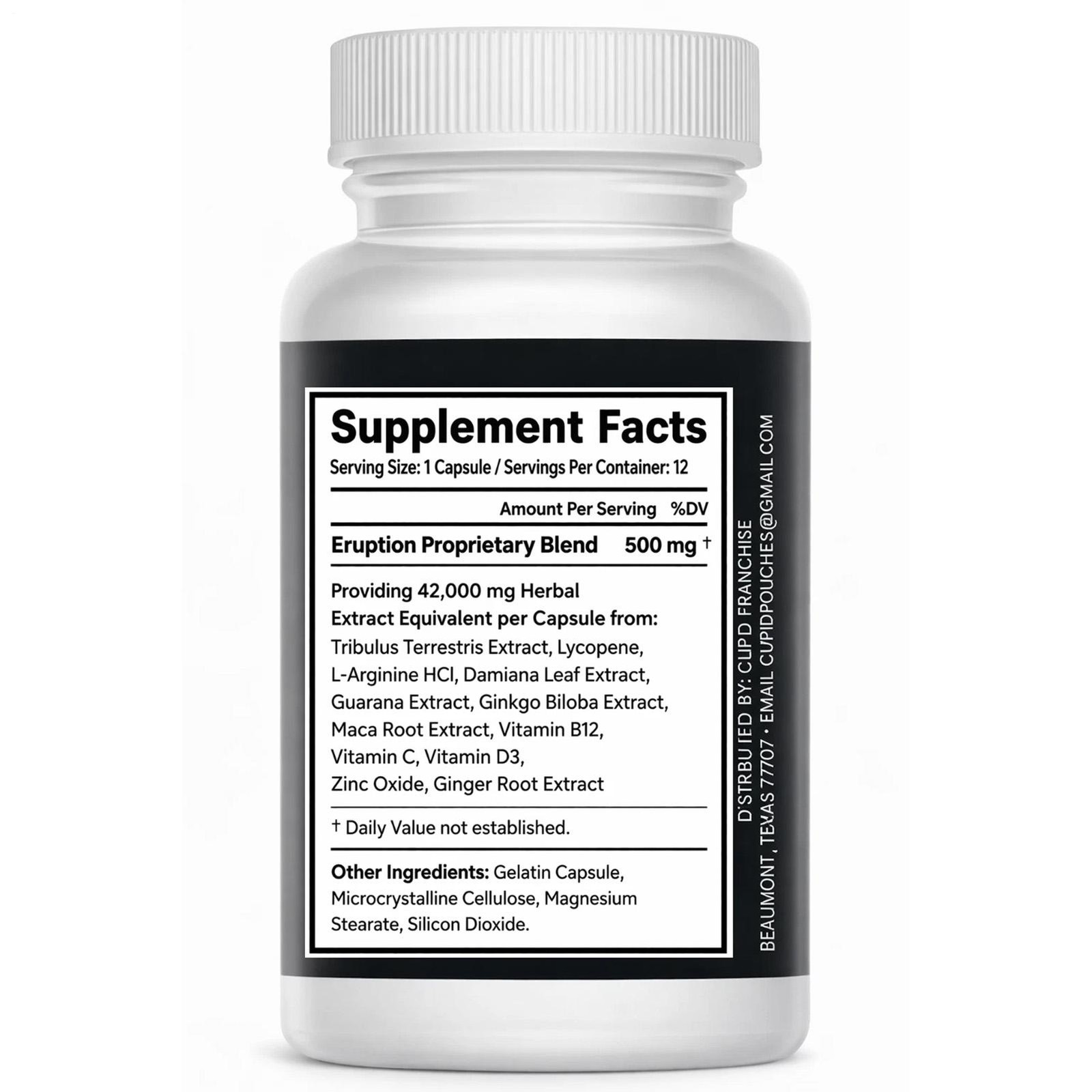 ERUPTION - Male Performance Support – Boost Stamina, Size, Stamina & Vitality