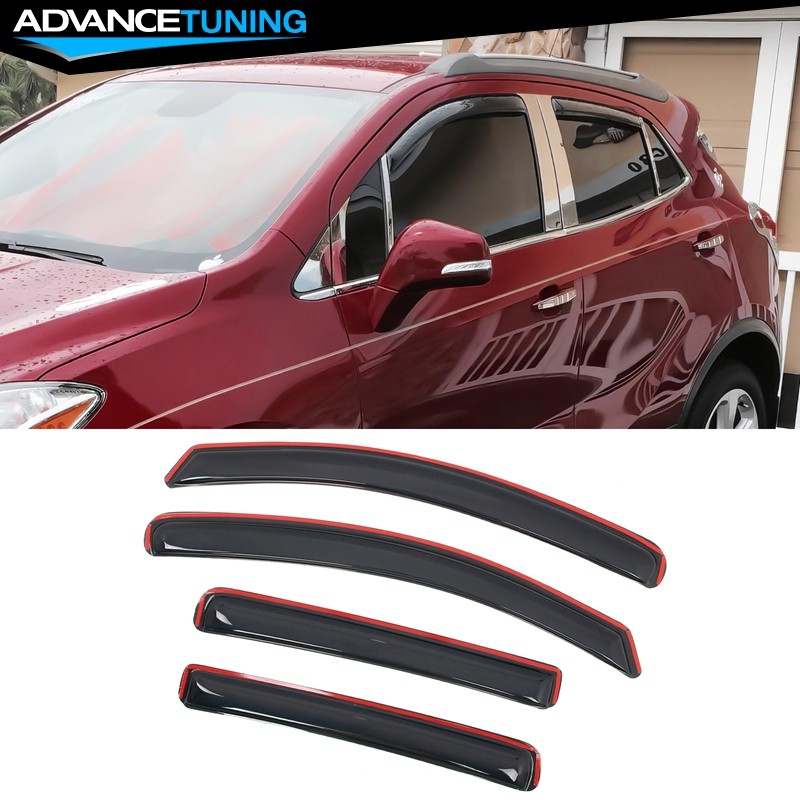 For 15-22 Chevy Trax 13-22 Buick Encore In-Channel Window Visors Rain Vent Shade