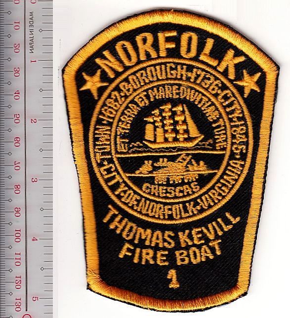 Fire Boat Virginia City of Norfolk Fire Dep. Thomas Kevill  Fireboat NO TARIFF