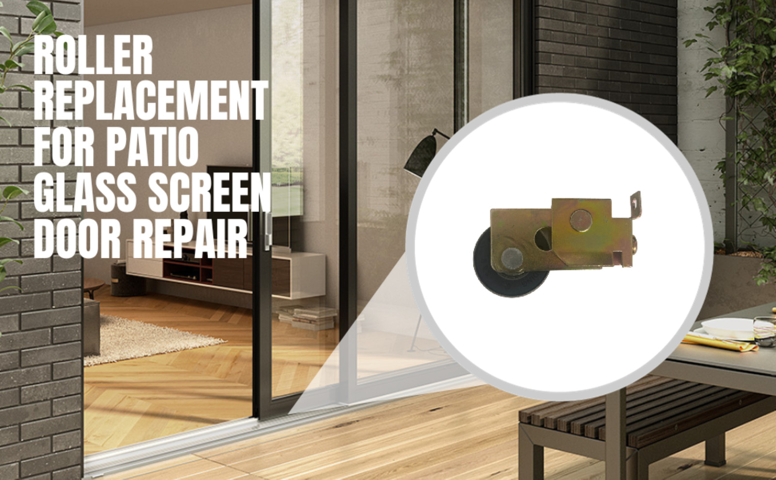 High-Performance Capitol/Remington Patio Door Roller - Smooth Sliding Assembly