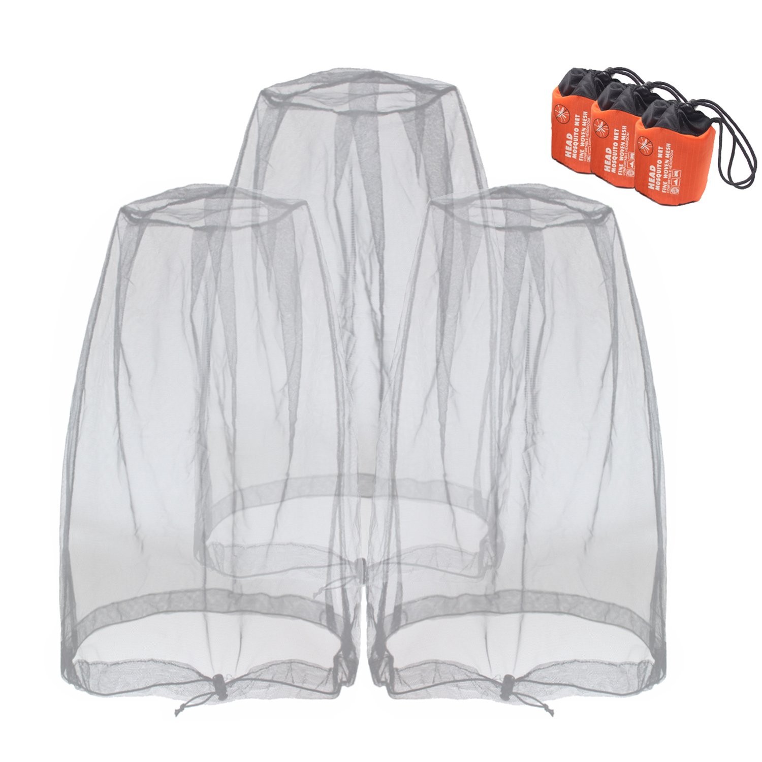Mosquito Head Mesh Nets Gnat Face Netting for No See Ums Insects Bugs Gnats B...