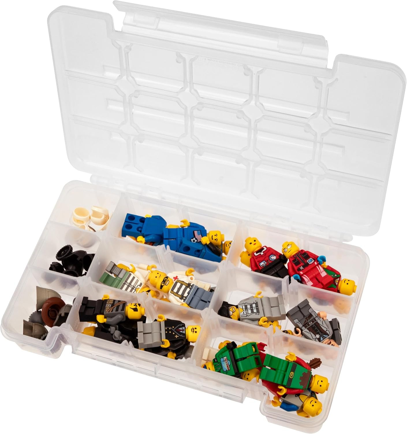 05705 Plastic Portable Parts Storage Case for Hardware and Crafts with Hinged Li