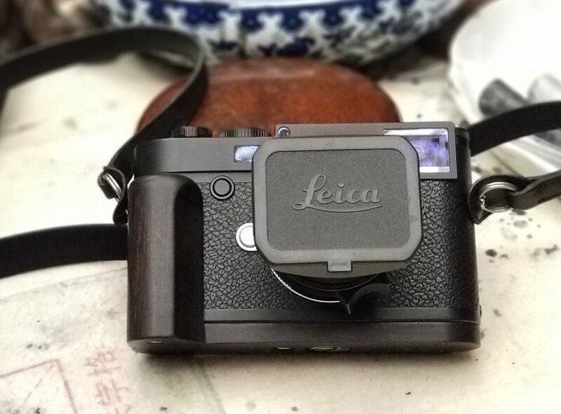 Handmade Wood Ebony L Hand Grip Holder for Leica M10 M240 Camera Handle